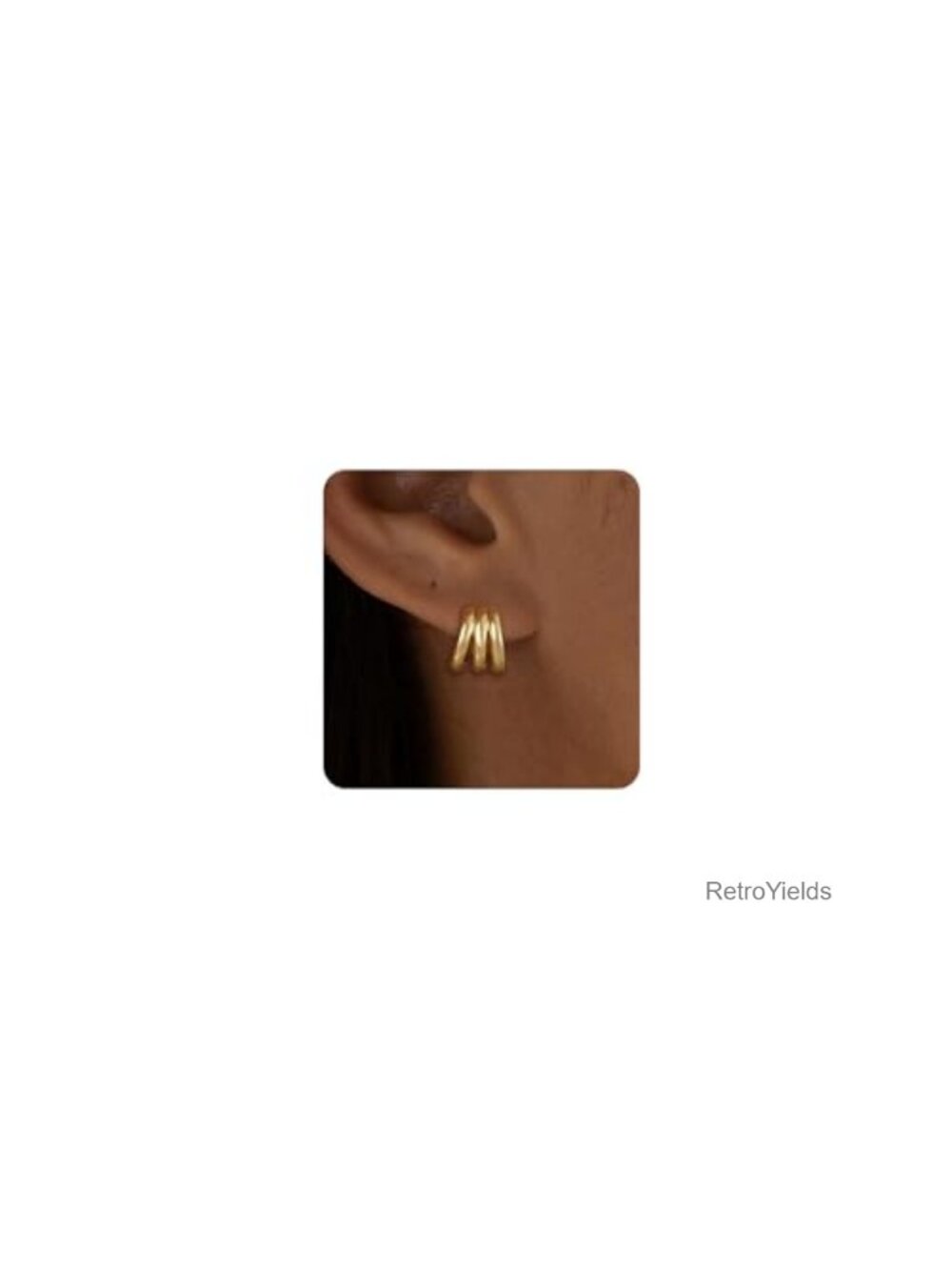 14K Gold Plated Knot Stud Earrings Hypoallergenic Dangle Earrings for Women